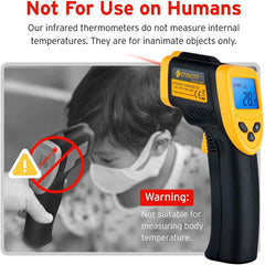 Etekcity Infrared Thermometer Non-Contact Digital Laser Temperature Gun,-50°C ~ 550°C ( -58°F~1022°F ) with LCD Display, for Cooking/Pizza Oven/BBQ/Fridge, (Not for Human), Lasergrip 1080