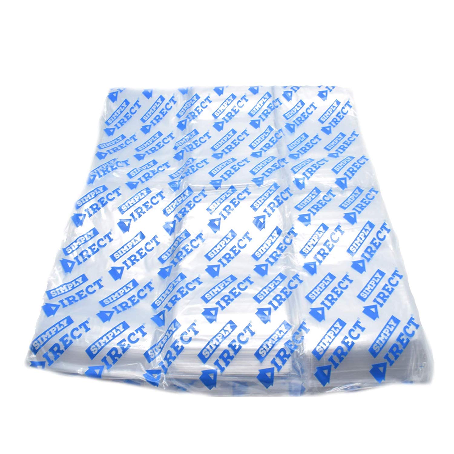 200x Simply Direct GL08 Clear Grip Seal Press & Seal Plastic Bags Resealable Food Safe Bags (3 inches x 7.5 inches - 76mm x 191mm) LDPE/LLDPE Polythene Bags 30% Recycled Material, Recyclable Zip Lock Bags