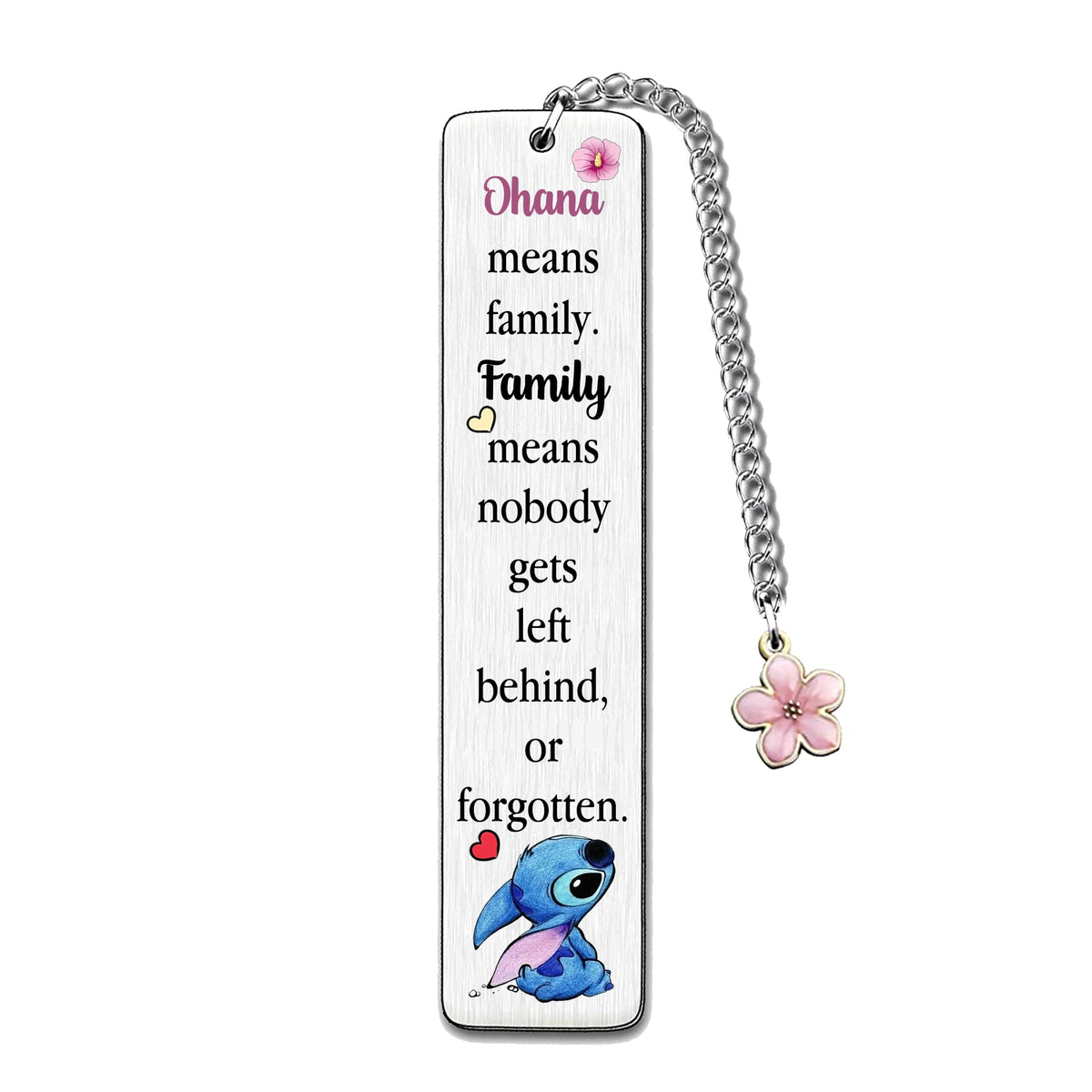 Bookmarks Woman Family Appreciate Gift Mum Auntie Nanny Grandma Bookmark Ohana Means Family Daughter Sister Niece Birthday Graduation Go to University Present Christmas Thanksgiving Teens Keepsakes