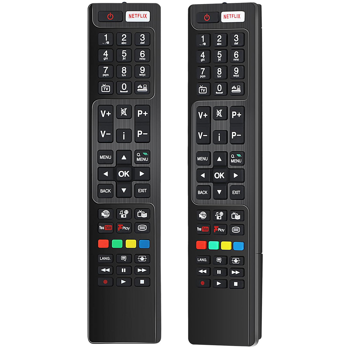 Alkia RC4848F Remote Control for Hitachi TV 49HK6T74U 43HB6T72U 32HB6J61U 48HK6T74U 55HB6T72U 48HD6T74 55HB6T72U Bush P50US2236A P55D300FP P50LED16 P50UP2038A P55FS0756A P50D300FP P24D300FP P32FS1956A