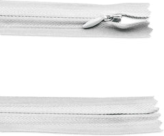 3 X Invisible Zips   White, 12 Inch / 30cm   Closed-Ended Concealed Zipper for Sewing by UMTMedia®