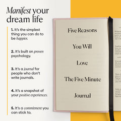 Intelligent Change: The Five Minute Journal - Daily Gratitude Journal for Happiness, Mindfulness, and Reflection - Undated Life Planner