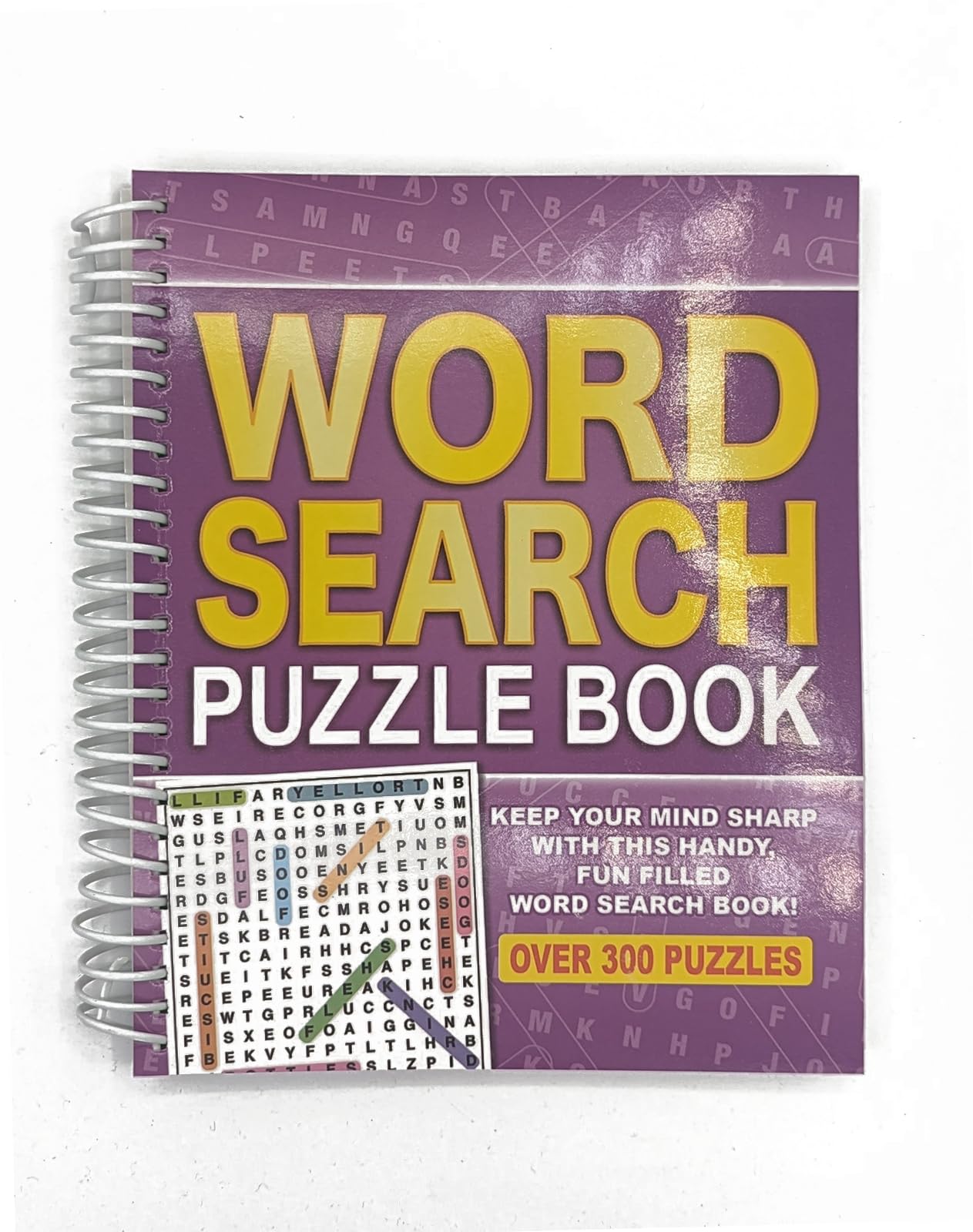 WF Graham Wordsearch Puzzle Book - Spiral Bound Brain Teasers Travel Puzzles Book with over 300 Puzzles