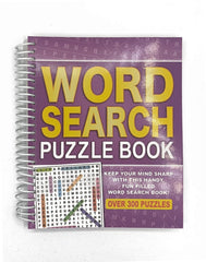 WF Graham Wordsearch Puzzle Book - Spiral Bound Brain Teasers Travel Puzzles Book with over 300 Puzzles