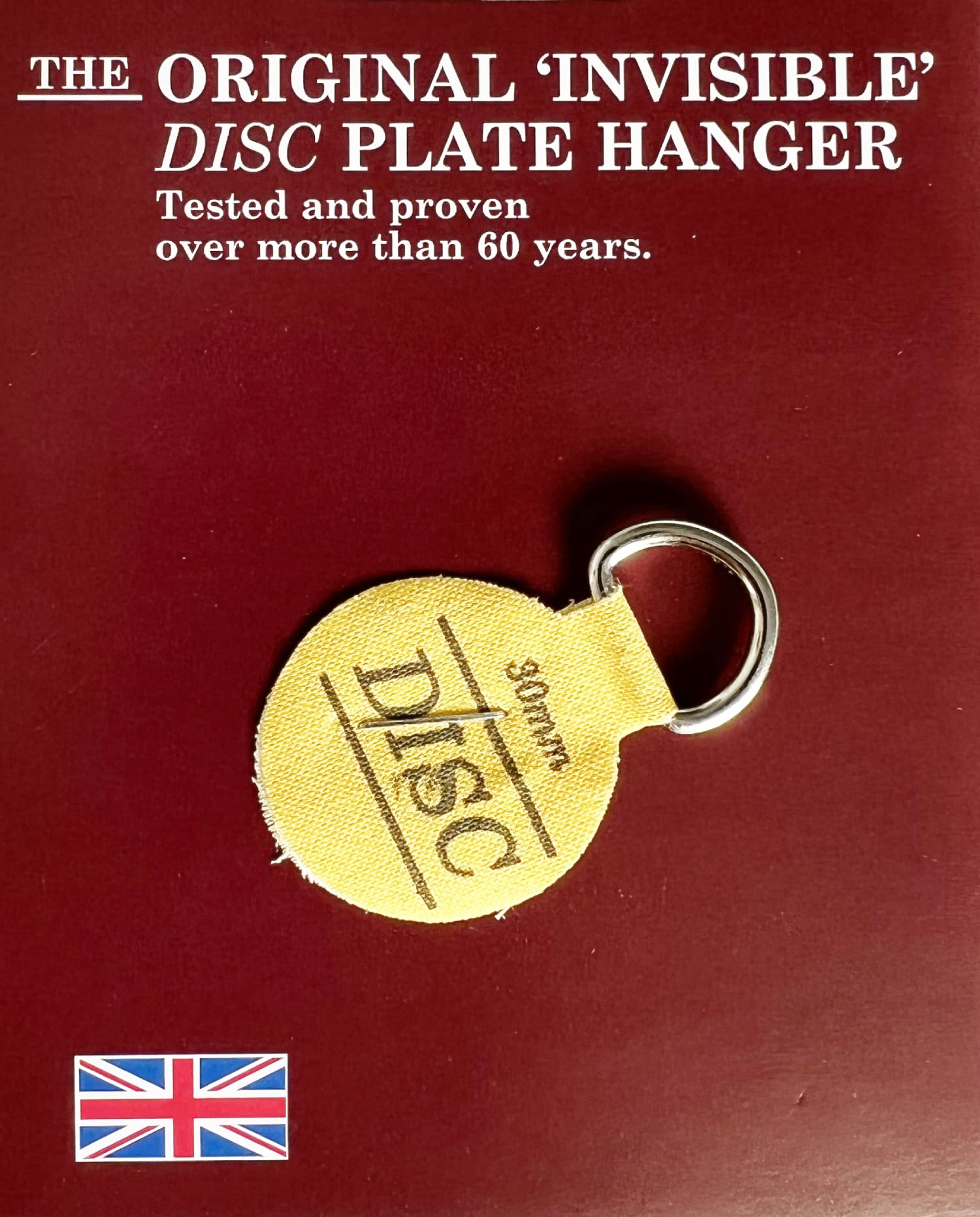 Disc Plate Hanger for Walls- Strong Invisible Plate Holder of Size 30mm -Pack of 5 Self Adhesive Stick on Hooks for Picture Plate Hanging Wall Plate Holder Decoration Plate Hanging Disk.