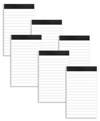 6 Pack Small Notepads Refills Memo Pads 3 x 5 Inch Lined Writing Note Pads with 30 Sheets Note Pad Paper in Each Pad Mini Pocket Notebook Refills for Taking Notes and Reminders Organization Planning
