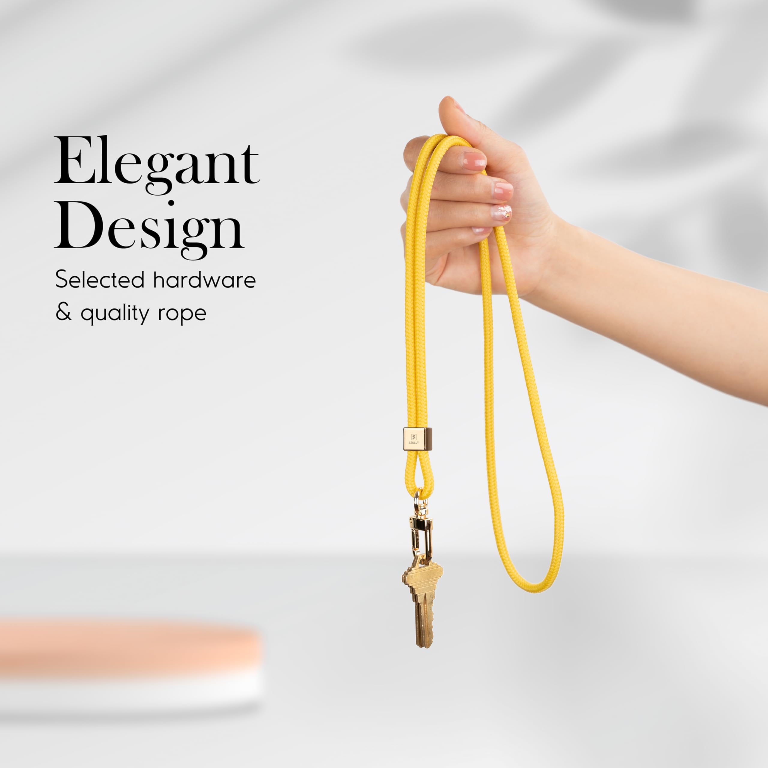 SENLLY Neck Lanyard Strap for Keys, Original Minimalist Design KeyChain and ID Badge Holder