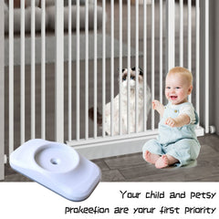 4 Pcs Safety Baby Gate Wall Protector Stair Gate Extension Wall Saver for Baby, Pet, Stair, Door, Wall Surface Safety