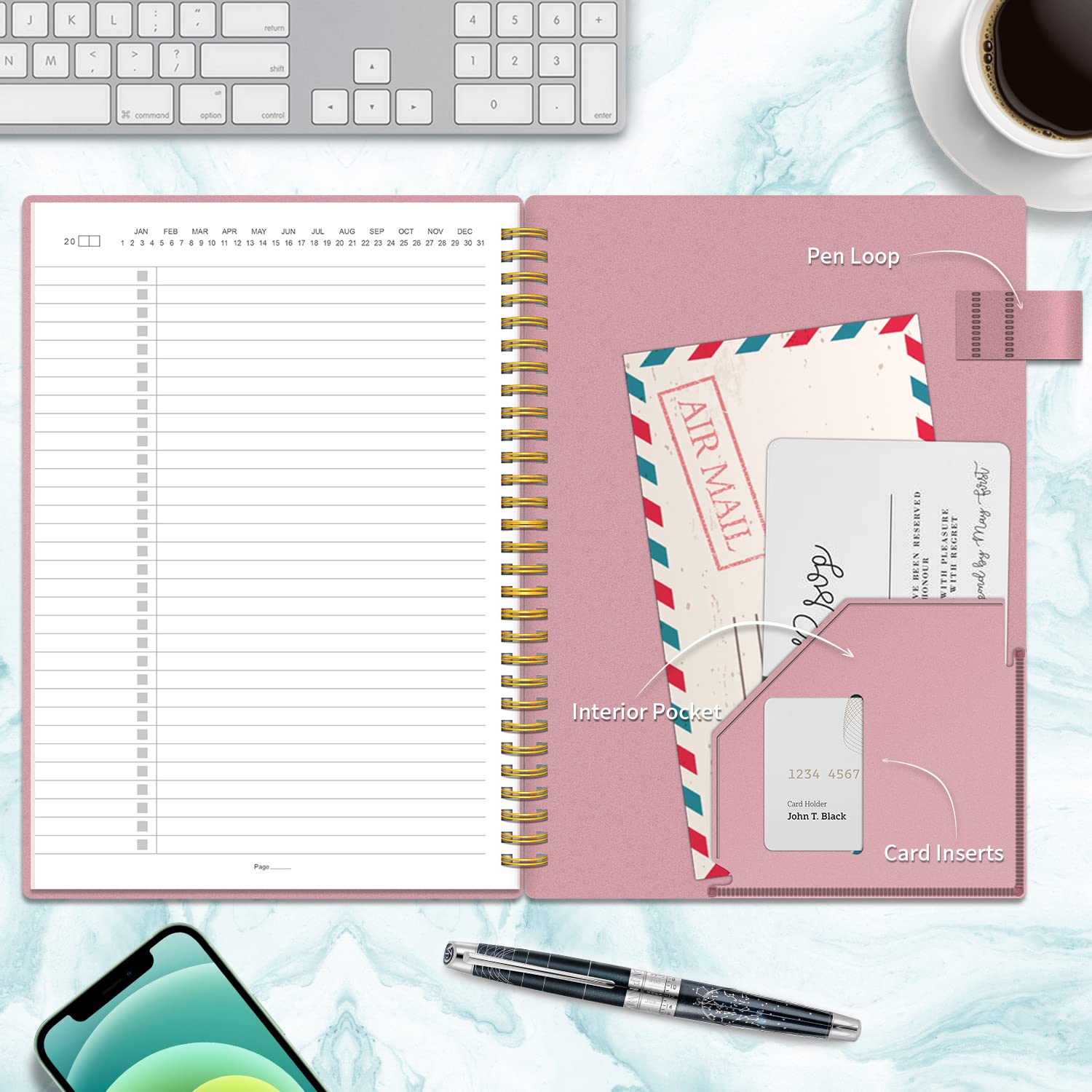 To Do List Planner Spiral Notebook Daily Task Tracker with Wide lined Notebooks Flexible Cover To Do List Journal Checklist Project Notebooks for Teacher/Men/Women 160 Pages (7 inchesx10 inches)