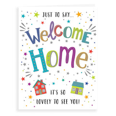 Piccadilly Greetings Regal Publishing C81066 Modern New Home Card Welcome,white grey green oak,8 x 6 inches