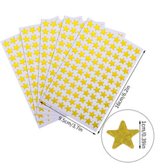 1920 Pcs 20 Sheets Gold Star Stickers, 1cm Self-adhesive Gold Stars, Reward Chart Stickers Mini Teacher Reward Stickers for Children Teachers Reward Chart Scrapbooking