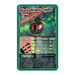 Top Trumps Bugs Classic Card Game, learn facts about the Black Widow, furry Tarantula, Praying Mantis and the Ladybird in this educational packed game, gift and toy for boys and girls aged 6 plus