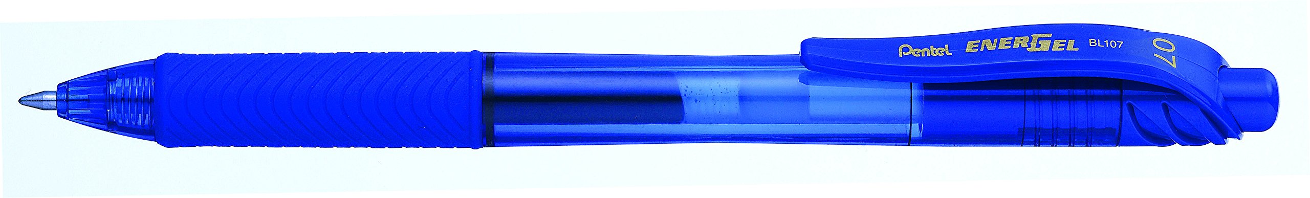 Pentel EnerGel-XBL107/2-C Tip Retractable Pen, 0.7 mm - Blue ink (1 Blister of 2 Pens)