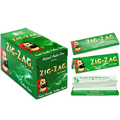 1200 x ZIG ZAG GREEN Rizla Cut Corners ROLLING Papers Tobacco Cigarette Fine Medium Smoking Filter Tips UK FREE P&P