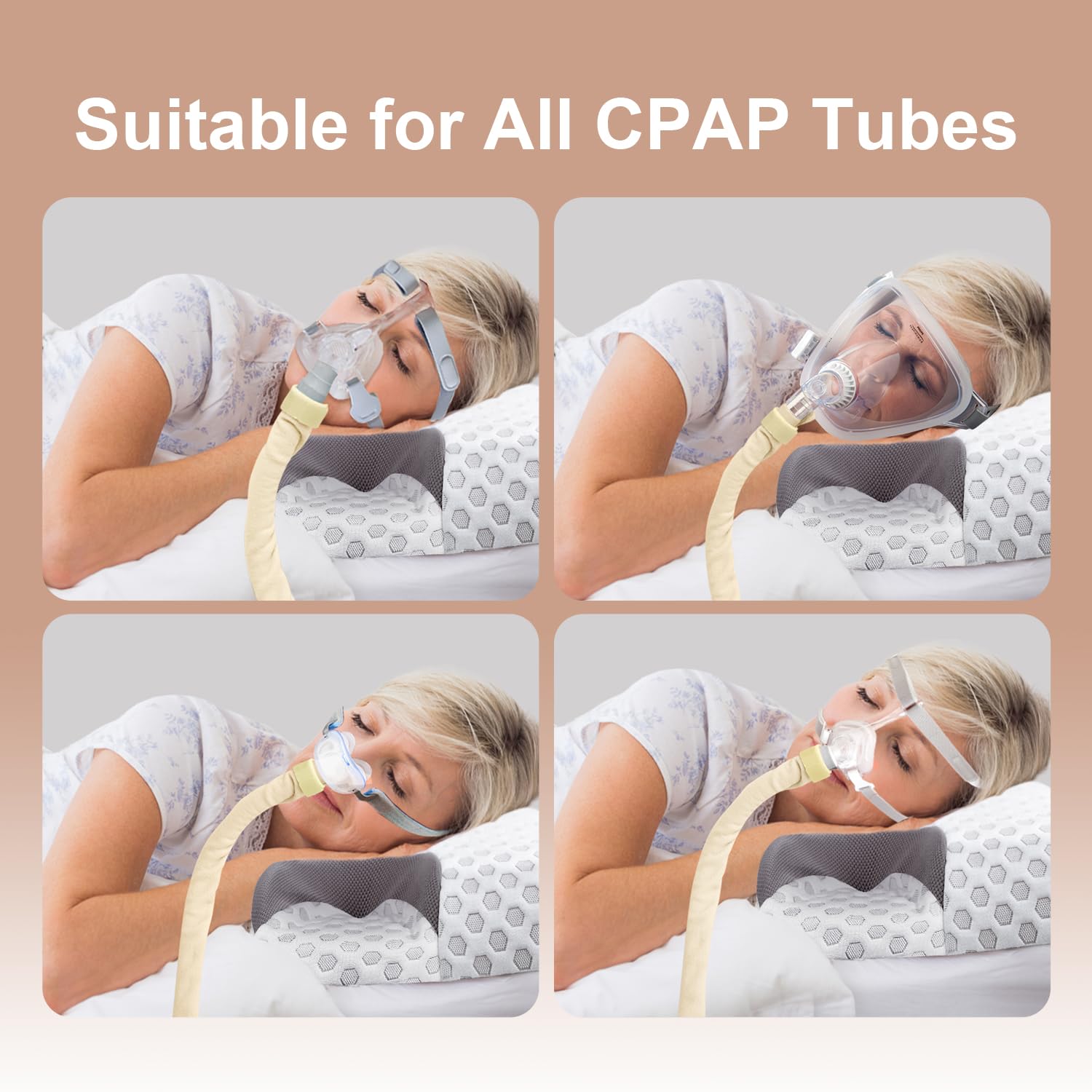 CPAP Tube Cover 6ft Full Zippered Insulator Wrap Prevent Rainouts - CPAP Hose-Cover Compatible with All Tubing -100% Skin Safe Quality - Soft Fabric Wrap No More Condensation