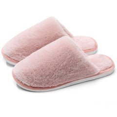 Fluffy Slippers Women,Memory Foam Ladies Slippers for House,Cosy Women's Slippers Faux Fur Lined,Anti-Slip Mens Womens Slippers Outdoor Shoes,Plush Home Slippers for Women,Winter Christmas Gifts