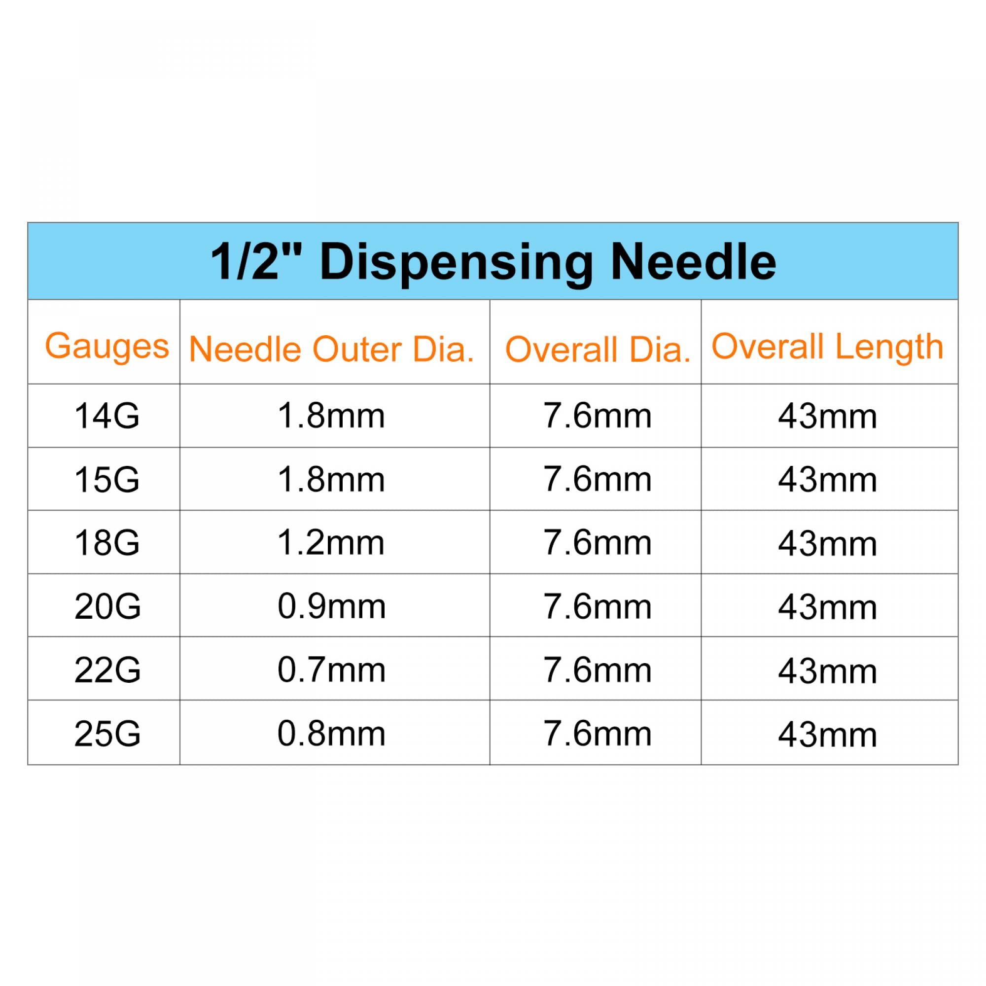 sourcing map 50 Pcs 15G Plastic Dispensing Needles, 1 inches PP Glue Needle Tube Blunt Luer Lock Tips with PP Flexible Needle for Liquid Glue Gun, Amber