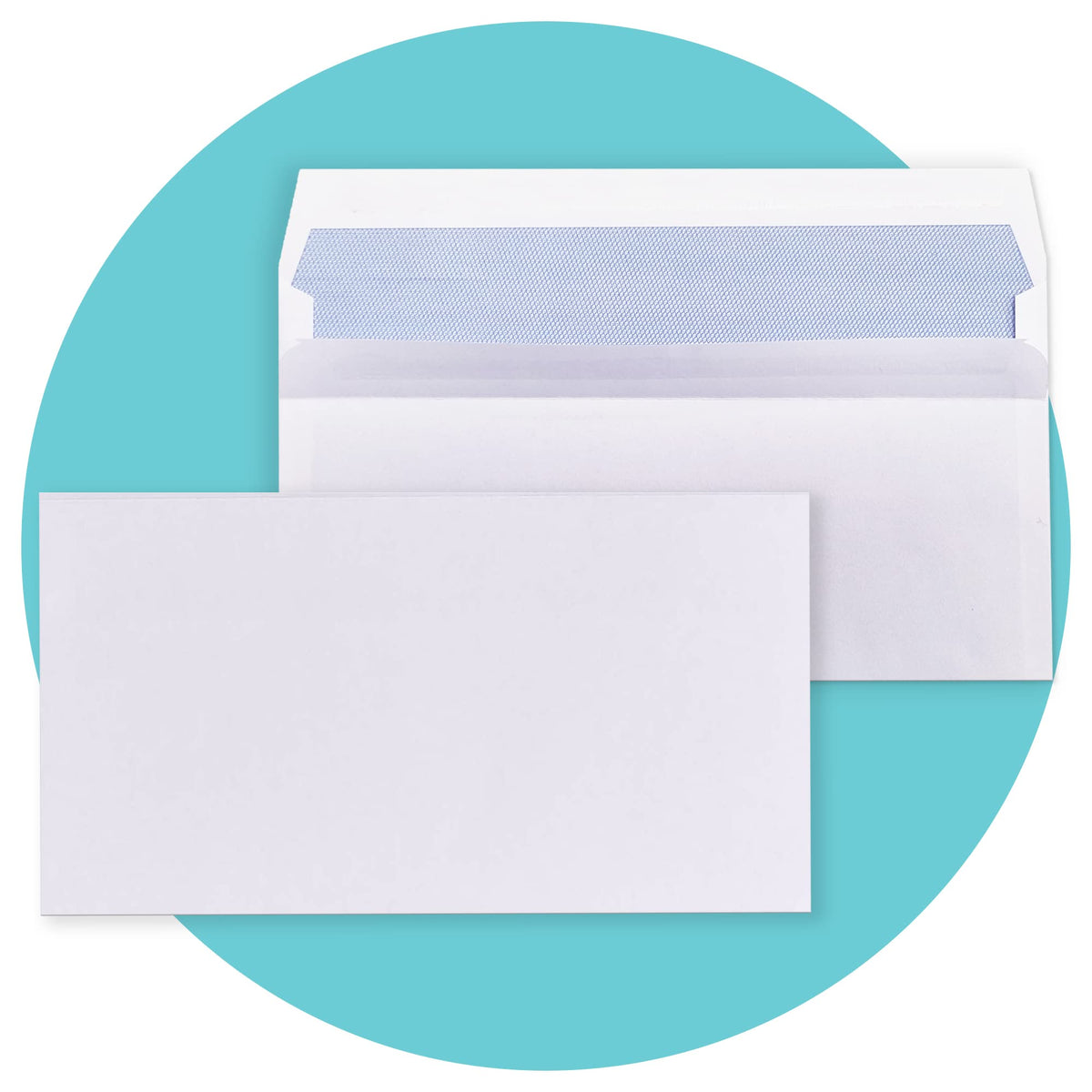 Triplast 20 x DL White Self Seal Security Envelopes (Size: 110x220mm)   Fully Opaque, Self Sealing & Printer Safe Mailing Paper Envelopes   Ideal for Everyday Home, Office & Commercial Use