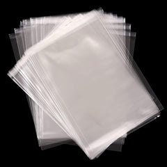 C5 Clear Self-adhesive Bags 100 Pack, Self Sealing Cellophane Display Bags/Sealable Bags, Food Safe, Cello Bags OPP for Cookies,Cards,Envelopes,Pictures (17 * 23CM)