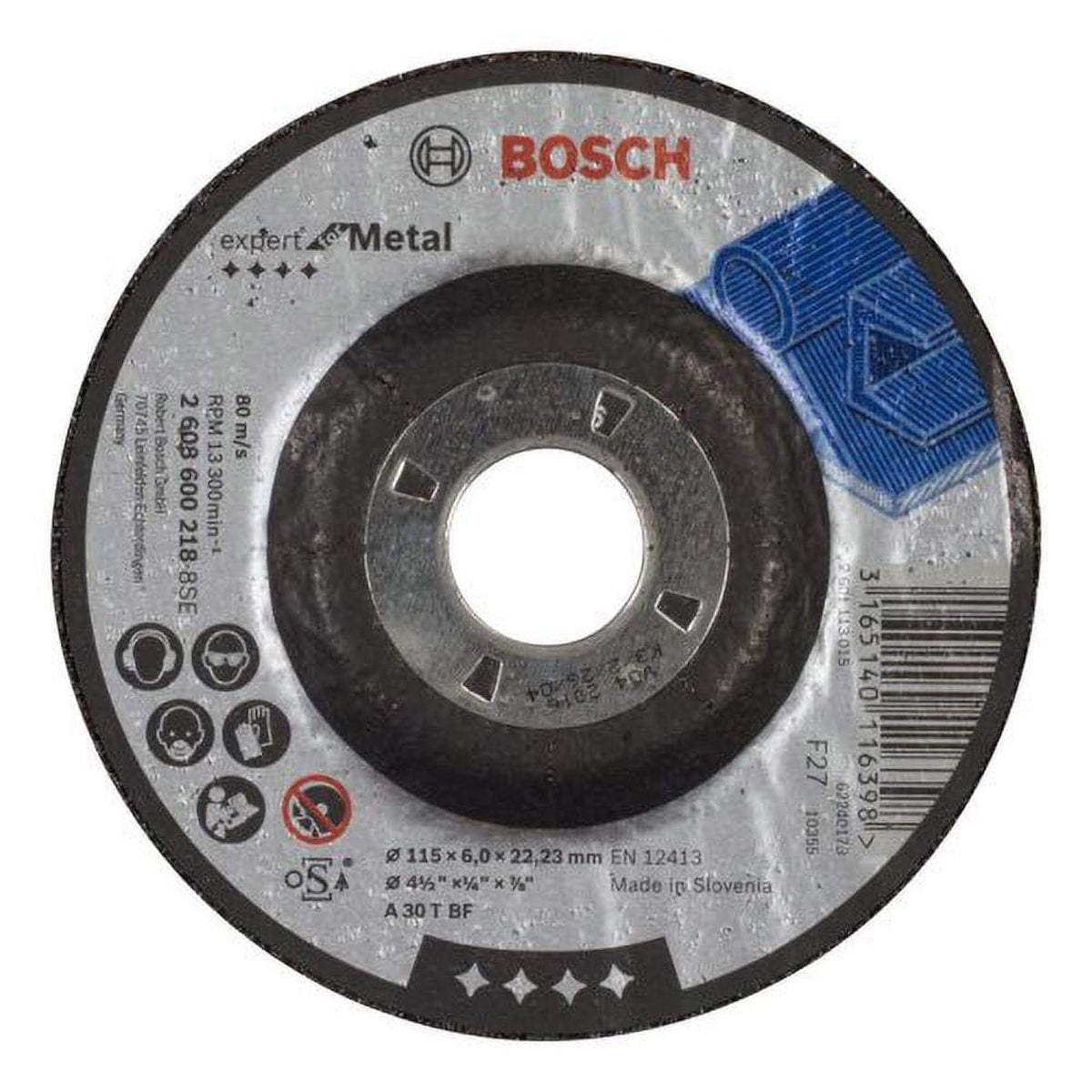 BOSCH 2608600218 115 X 6 X 22.23MM METAL GRINDING DISC