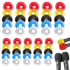 JOCXZI 50 Hygienic Disposable Microphone Covers - Suitable for Most Portable Microphones for Handheld Microphones, Protective Cap, Karaoke Microphone Cover, Mike Windscreen for KTV, Home