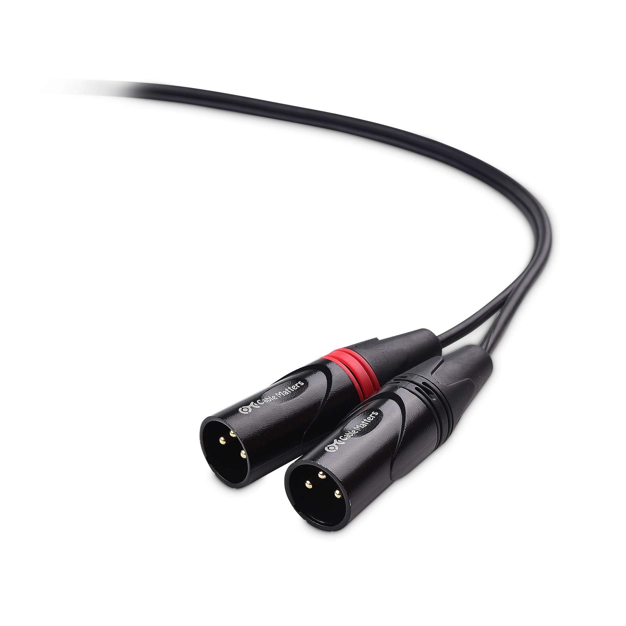 Cable Matters Dual RCA to XLR Unbalanced Interconnect Cable 1.8m, 2 RCA to 2 XLR Male Cable (Dual XLR to RCA Cable)