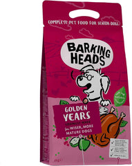 Barking Heads Complete Dry Dog Food 2kg - Senior All Hounder Golden Years Chicken - Natural Senior Recipe with Joint Support - Vet Approved