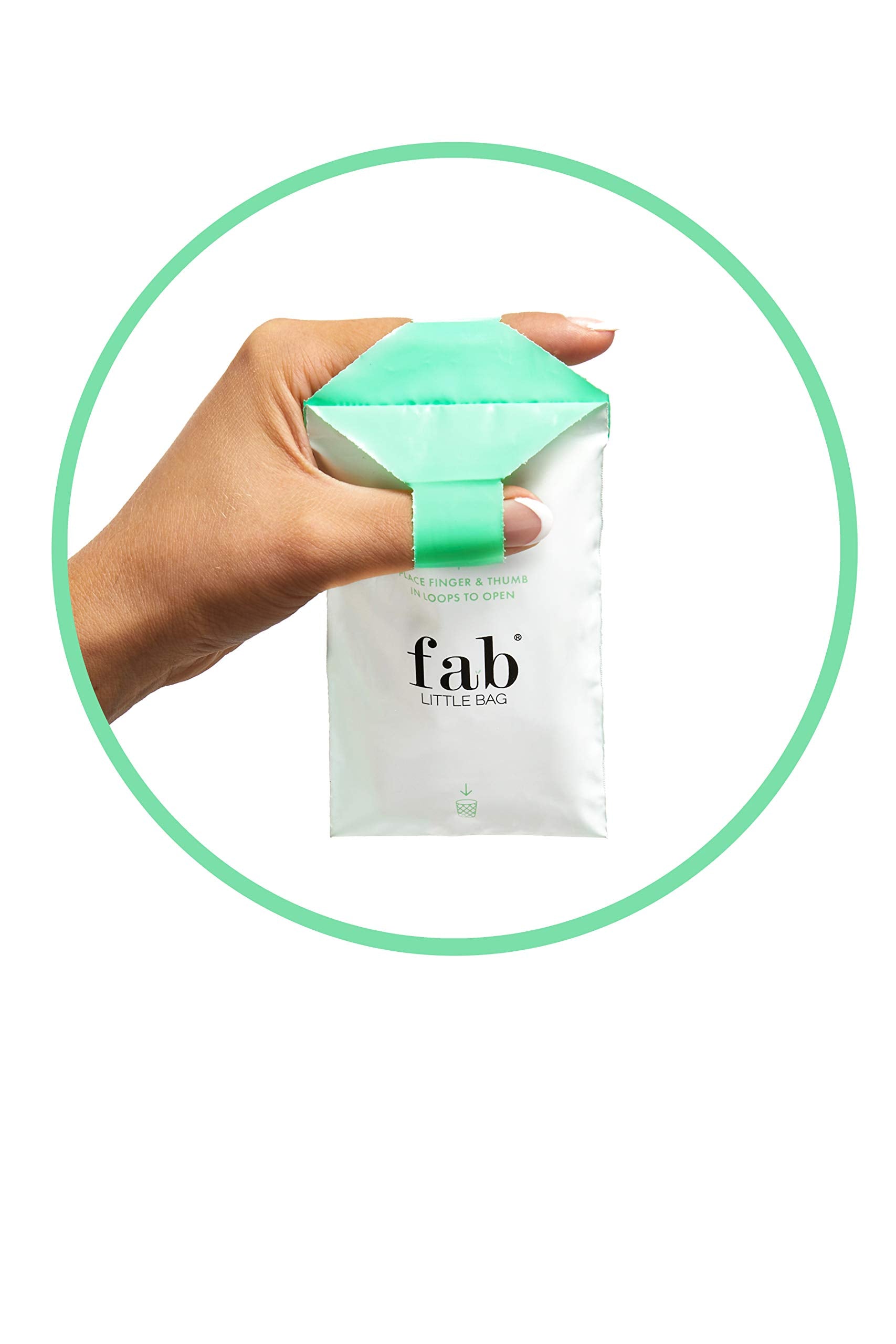 Fab Little Bag Sanitary Disposal Bags for Tampons, Ladies Sanitary Pads, Sanitary Towels, Panty Liners, Feminine Hygiene Products - No Mess, No Odour, Sealable - Pack of 45 Tampon Disposal Bags