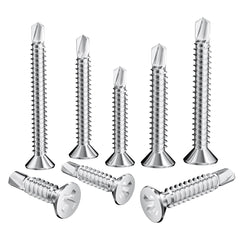 60 PCS Stainless Steel Self Drilling Self Tapping Metal Screws for Iron Sheets, Furniture, Steel Tiles (M4.2 * 19mm)