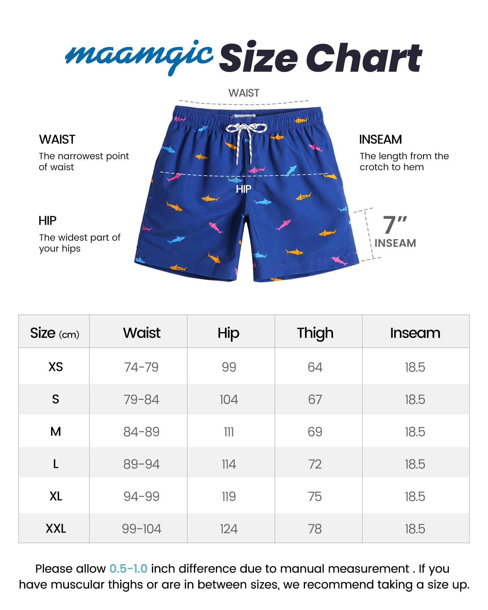 MaaMgic Men's Swimming Shorts Quick Dry Swim Trunks Casual Short with Pockets Fit Performance Surfing SwimwearX-Large ( Waist:35 in-37 in )Blue2