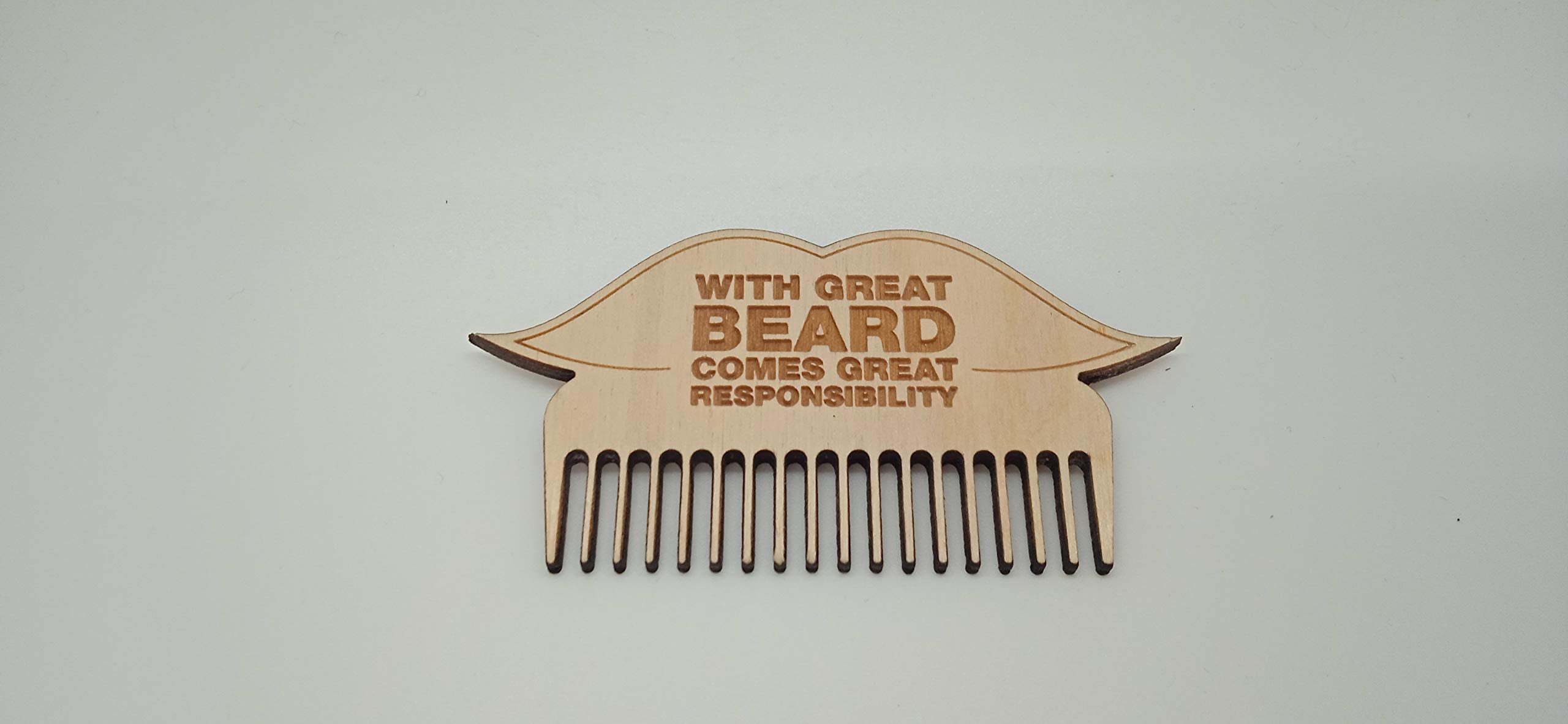 Beard Comb Custom Engraved Laser Cut Beard Comb, Wooden Comb, Mens Gift, Stocking filler gift, moustache comb, hipsta, hipster, fathers day, dad gift