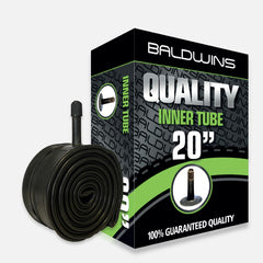 20 inches Baldwins Cycle/Bike Inner Tube 20 inches x 1.75 to 2.125 (Fits any 1.75, 1.85, 1.90, 1.95, 2.0, 2.10, 2.125) Schrader/Car Type Valve