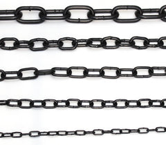 Ali's DIY Strong JBP Jet Black Plated Heavy Duty Steel Chain 2MM - 1 Metre Custom Cut Length