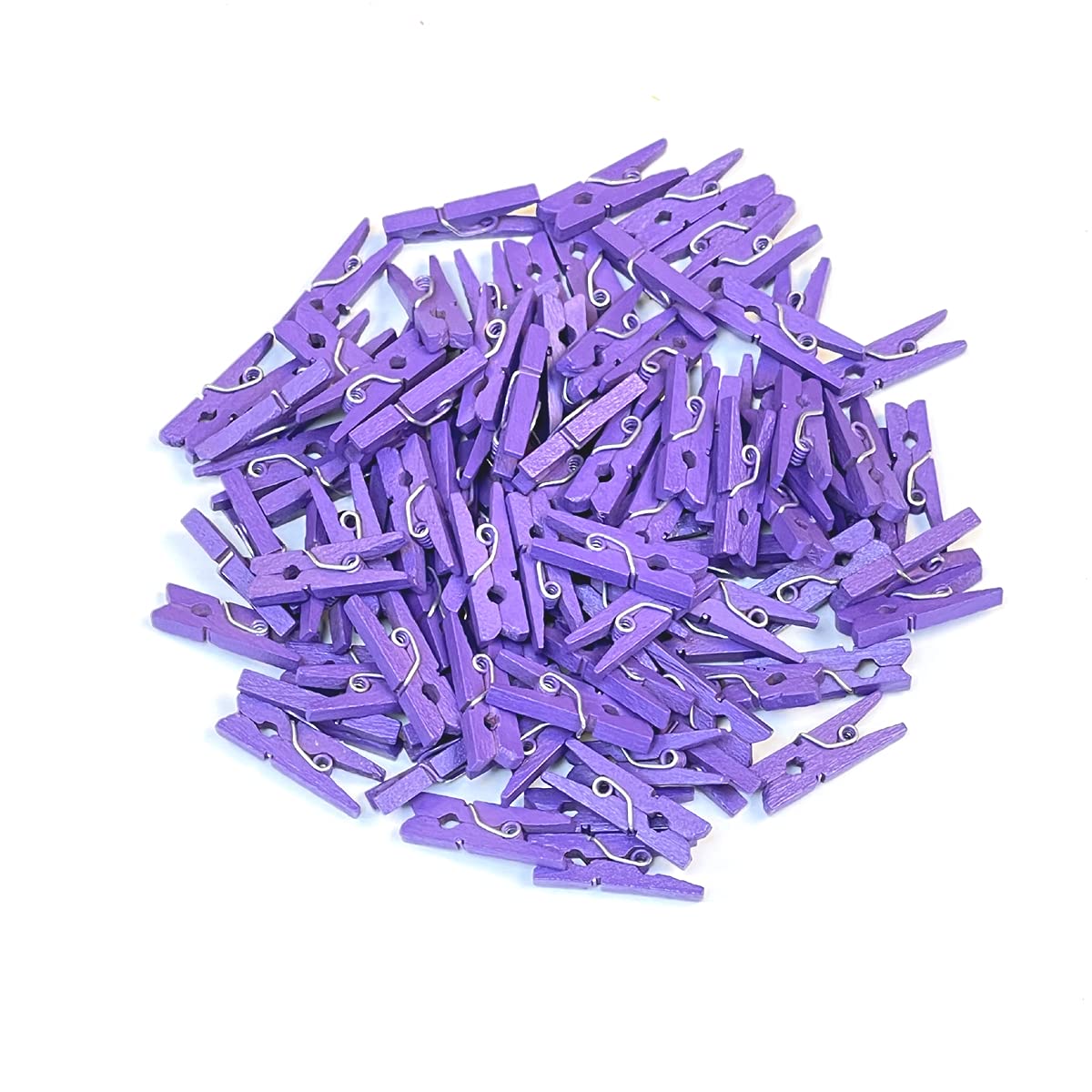 ARK 100 Mini Wooden pegs (Purple),25mm, 37094