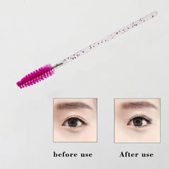 ZHIYE 100 pcs Disposable Eyelash Mascara Brushes, Wands Applicator Eyebrow Brush Makeup Kit, Eyebrow Castor Oil Brush Makeup Tool