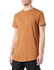 Urban Classics Men's Shaped Long Tee T-Shirt, Toffee, XS, 1