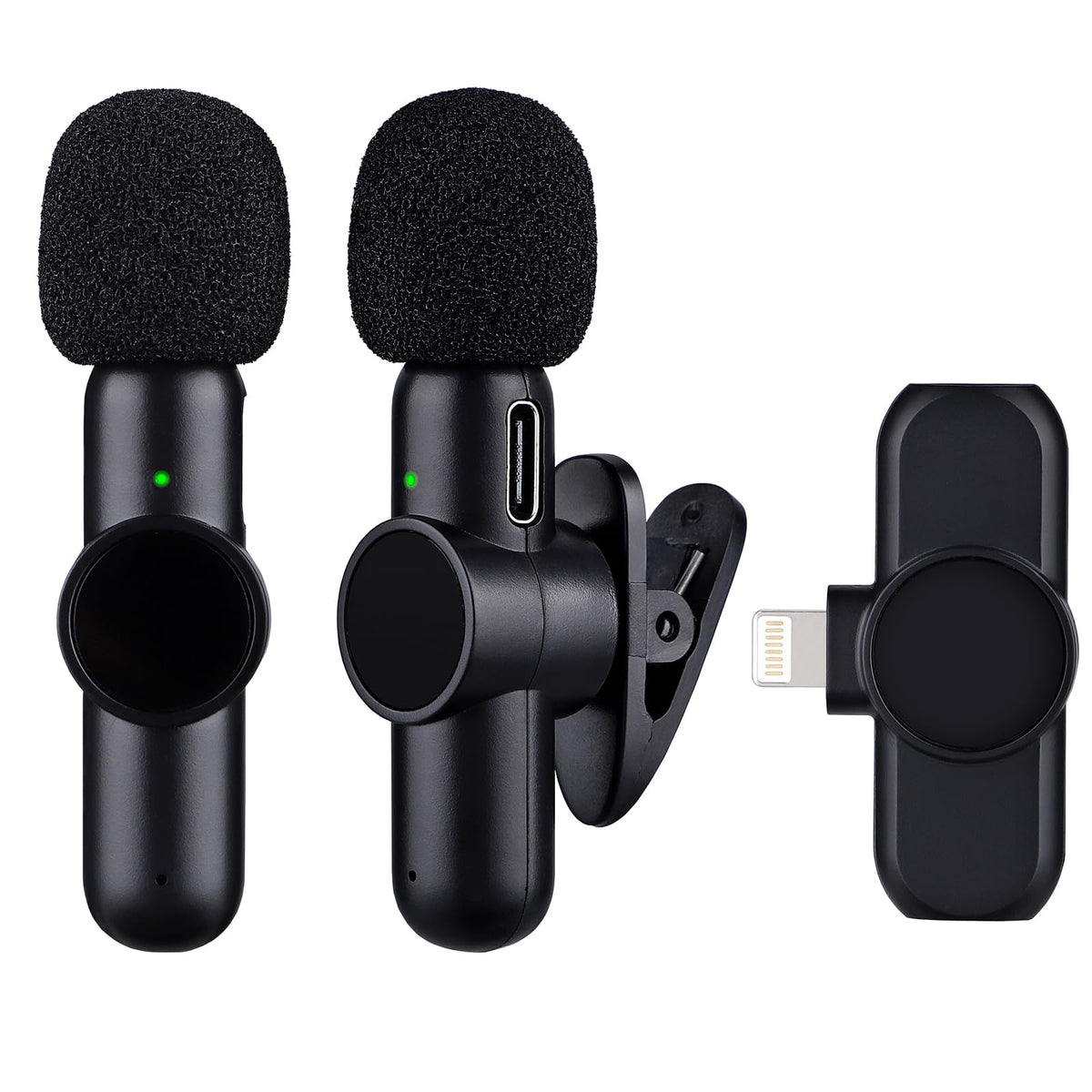 INKBIRDPLUS Wireless Microphones, Mini Lavalier Microphone, Plug-Play Microphone for Video Recording, Vlogging, Interview, Livestream