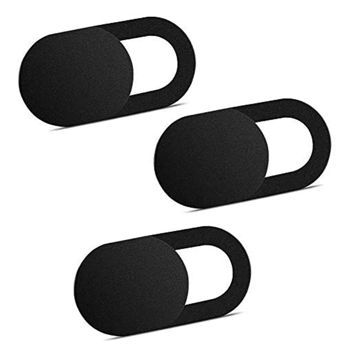 ivoler [3 Pack Webcam Cover Slider for Privacy, 0.027in Ultra Thin Design Web Camera Cover Slide for Laptop, Desktop, PC, Tablet, Smartphone and More - (Black)