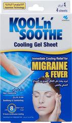 Kool n Soothe Migraine Cooling Strips - 4 Strips, Blue