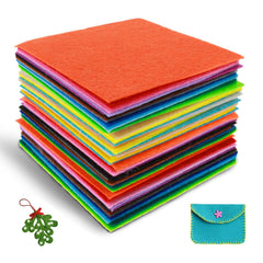 40 Pcs Felt Fabric, Felt Squares, Felt Sheets 4 inchesx4 inches (10cmx10cm), 1mm Thick Coloured Felt for Crafts Patchwork Sewing DIY Felt for Making Handicraft DIY at Home and School（Multicolor）