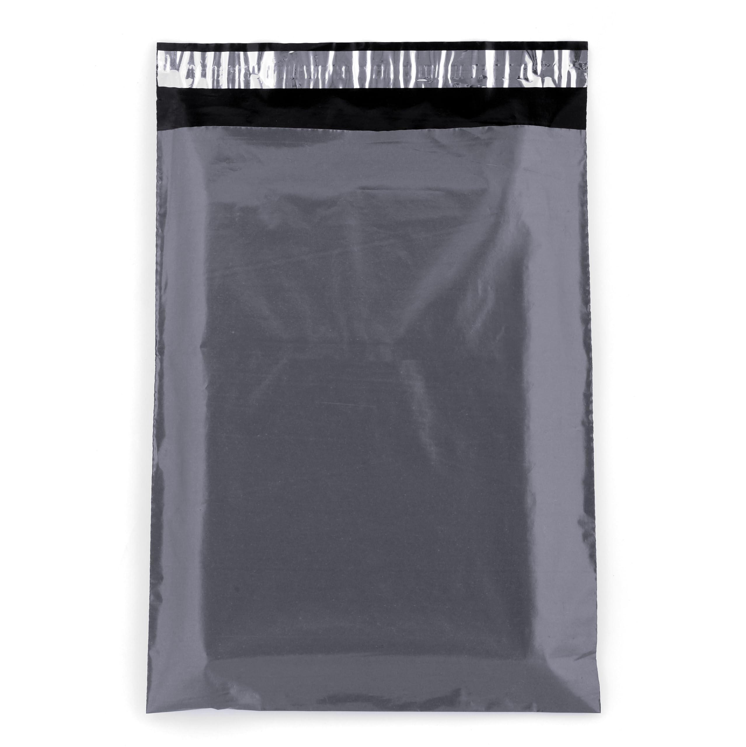 AKAR - 60 Mixed Mailing Postal Self-Seal Closure Plastic Bags Envelopes for Posting Clothes, Postal, Packaging, Shipping Tempered Proof, Secure Medium Postage Sizes Grey