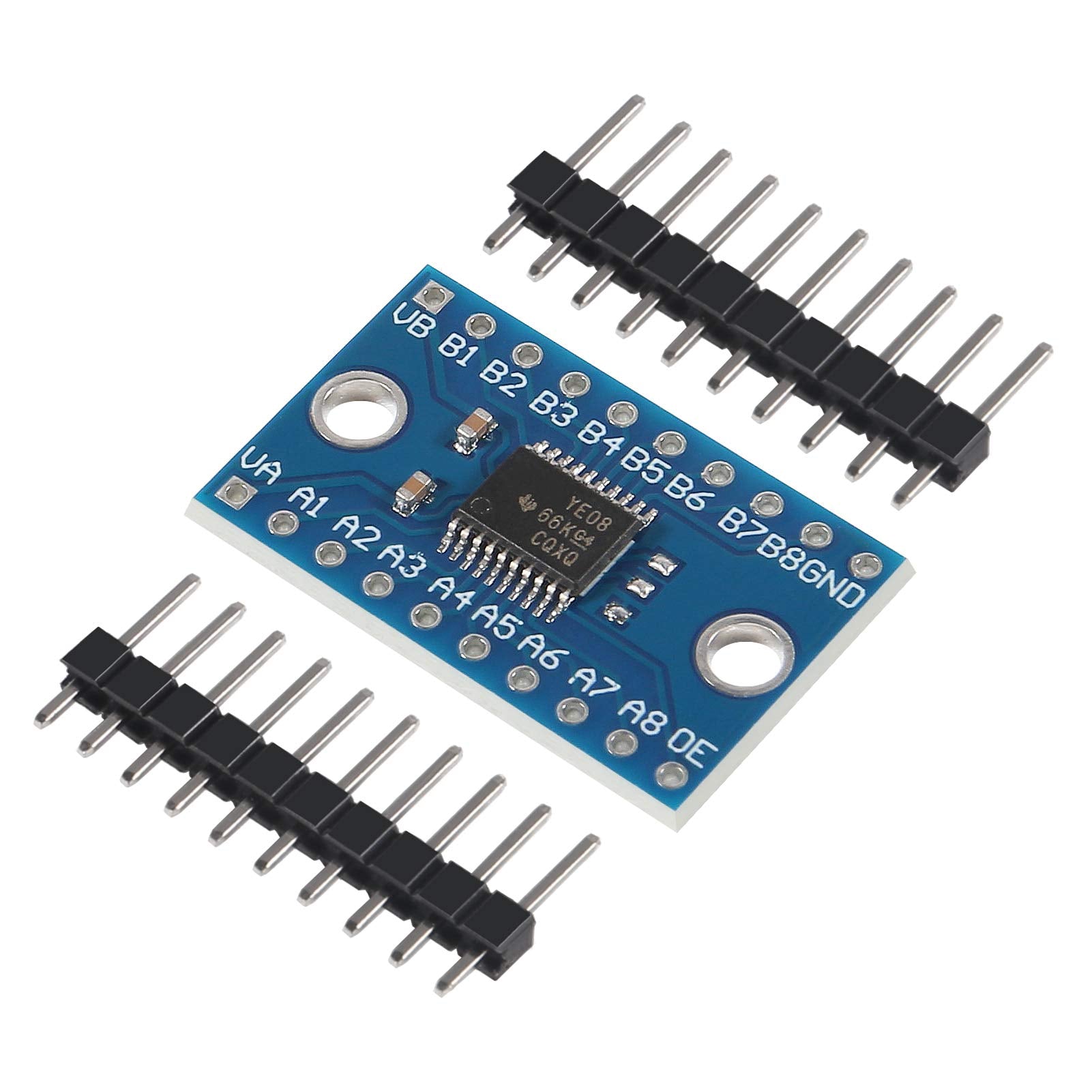 Dorhea 10PCS TXS0108E 8 Channel Level Conversion Module High Speed Full Duplex 8 Way Bi-Directional Converter 8-Bit Logic Level Module Shifter 3.3V 5V Compatible with Raspberry Pi