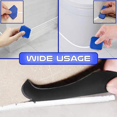 Silicone Sealant Remover Tool 4Pcs Silicone Remover Tool UPGRADED Design onto Plastic Scraper Tool jobs in Kitchen/Tiles/Floor/Bath Easy with Grout Removal Tool and Silicone Caulking Tool kit