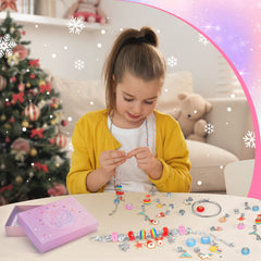 BIIB Gifts for Teenage Girls Gifts, Charm Bracelet Making Kit Arts and Crafts for Kids Stocking Fillers for Teenage Girls Christmas Gifts, Unicorn Gifts for Girls Jewellery Making Kit