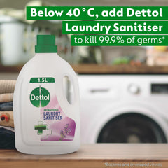 Dettol Antibacterial Laundry Cleanser, Lavender, Dermatologically Tested, 1.5 Litre