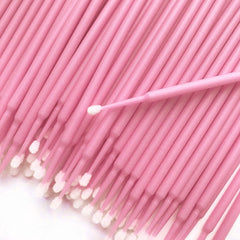 400 pcs Micro Applicator Brushes Mascara Wands Eyelash Brush for Eyelash Extensions (pink)