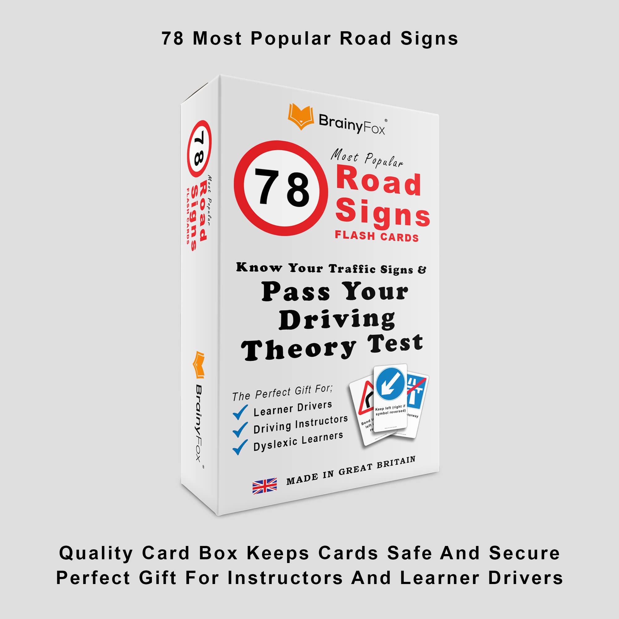 UK Driving Theory Test Kit: Includes The Highway Code 2024 UK and 78 Road Signs Flash Cards. Official DVSA & DVLA Book kit for 16th, 17th, 18th Teenage Girls & Boys Birthday Gifts