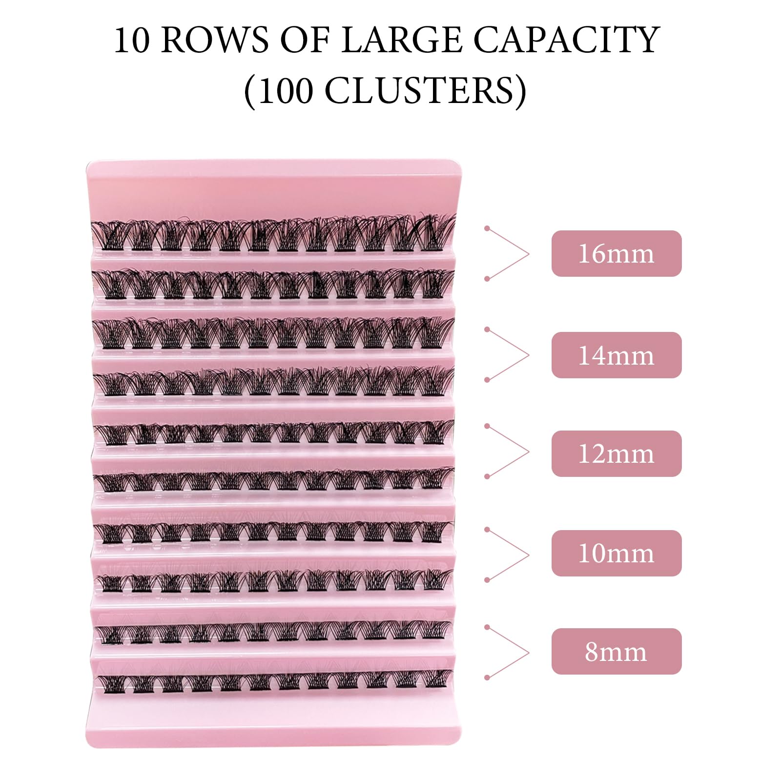 CNMTCCO Lash Clusters, 120Pcs DIY lash Extenisons 8-16MM D Curl Fluffy Individual Natural Wispy Lashes Reusable Eyelash Extension at Home (Naturally)