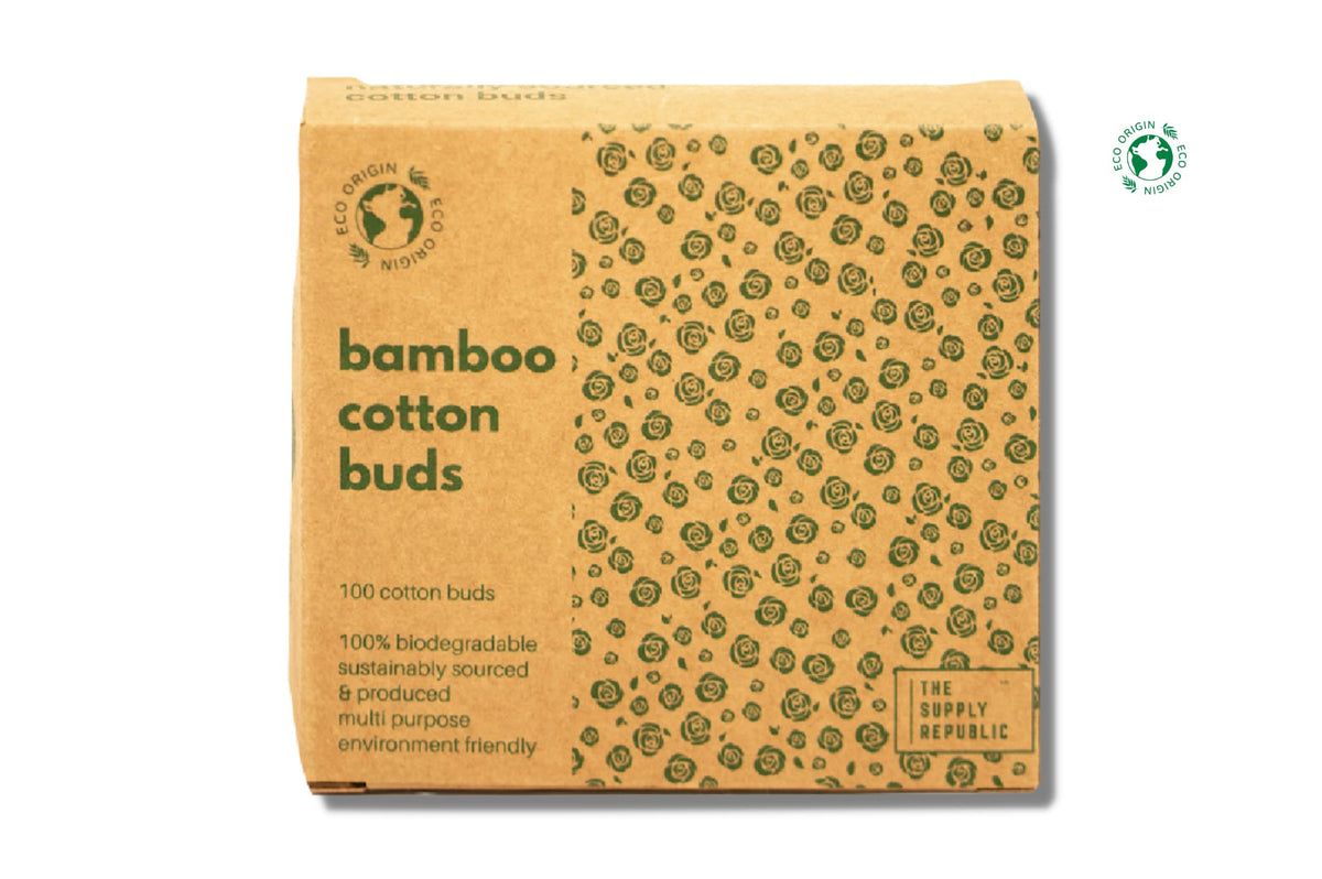 100 Bamboo Cotton Buds   100% Eco-Friendly Biodegradable   100 Ear Buds Cotton… (100 Count)