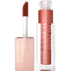 Maybelline New York Lifter Gloss, Plumping & Hydrating Lip Gloss with Hyaluronic Acid, 5.4 ml, Shade: 009, Topaz